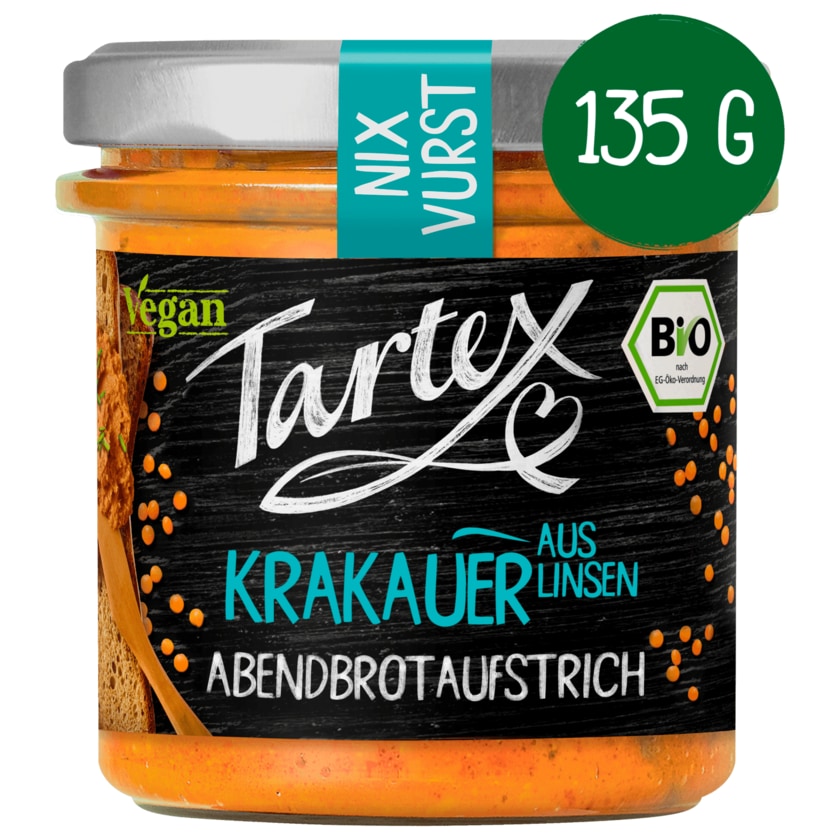 Tartex Bio Brotaufstrich Krakauer vegan 135g